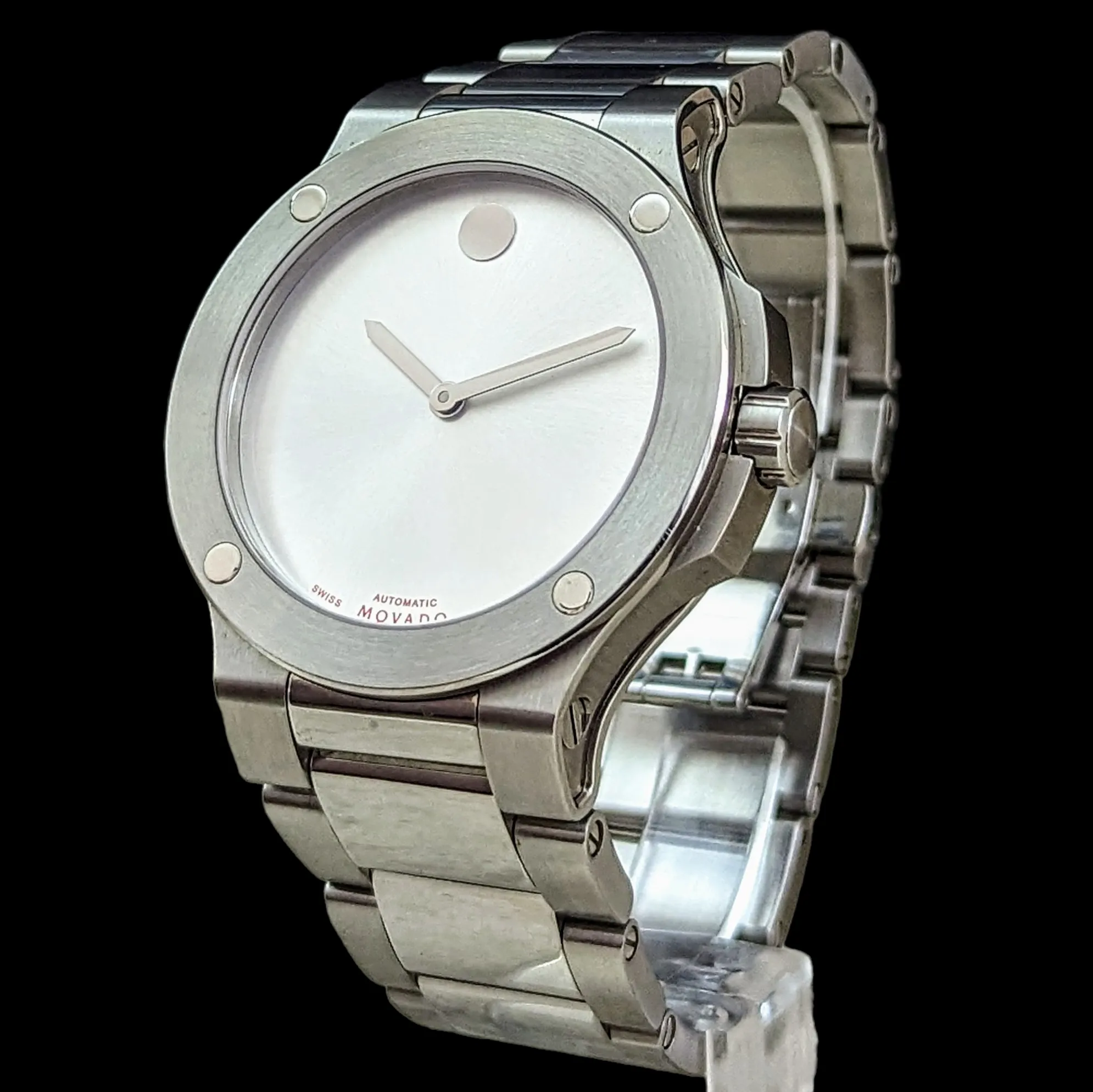 MOVADO SE Extreme Automatic Wristwatch Display Back Swiss Cal Sellita SW 200-1