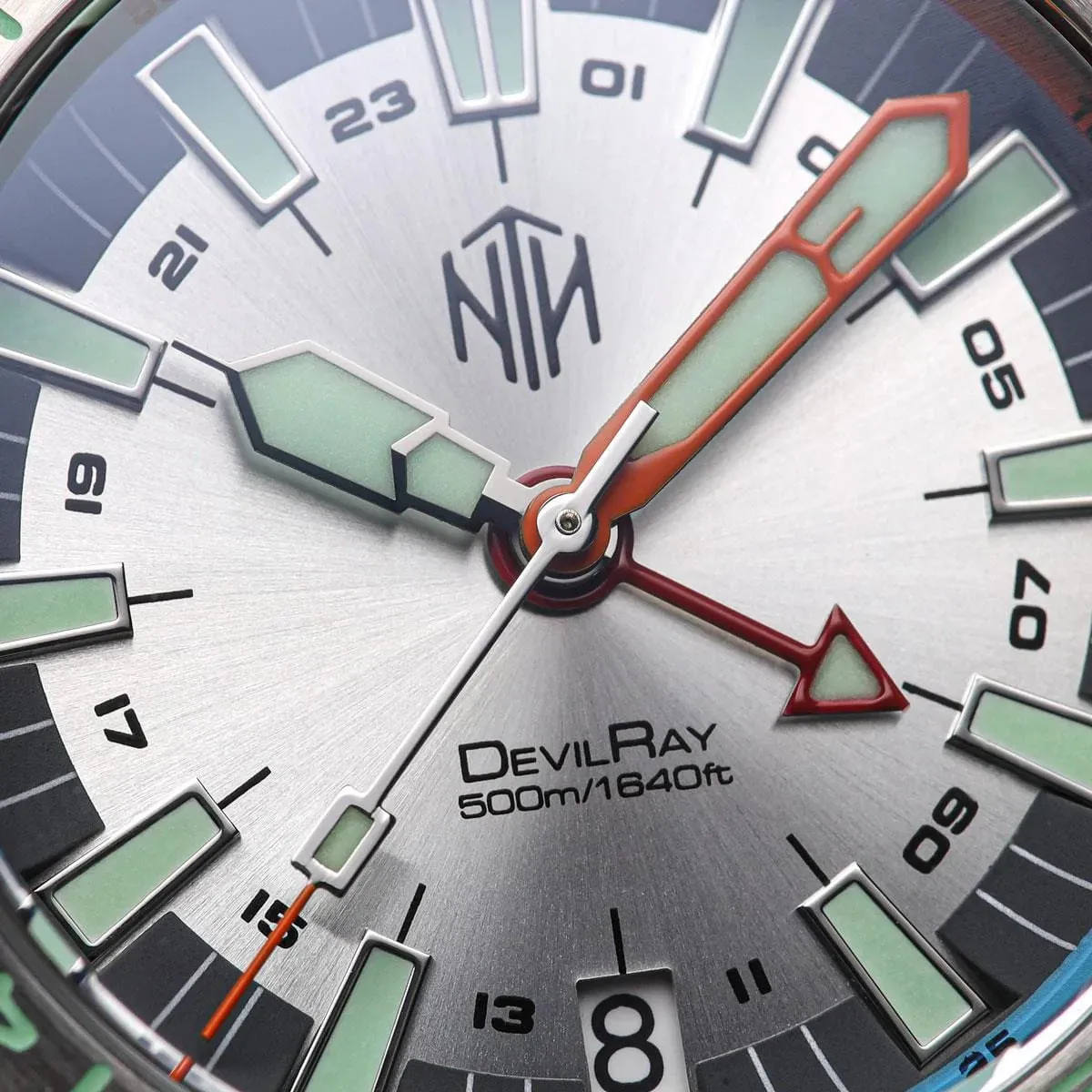 NTH DevilRay GMT Dive Watch - Date - White LIKE NEW