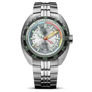 NTH DevilRay GMT Dive Watch - Date - White LIKE NEW