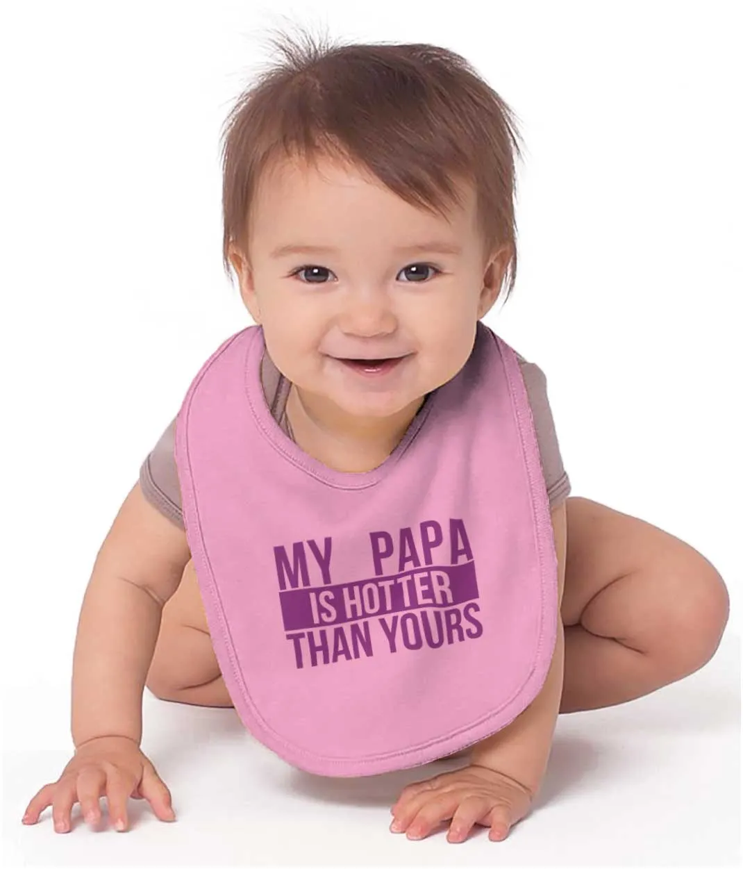 Papa Is Hotter Than Yours Infant Baby Bib