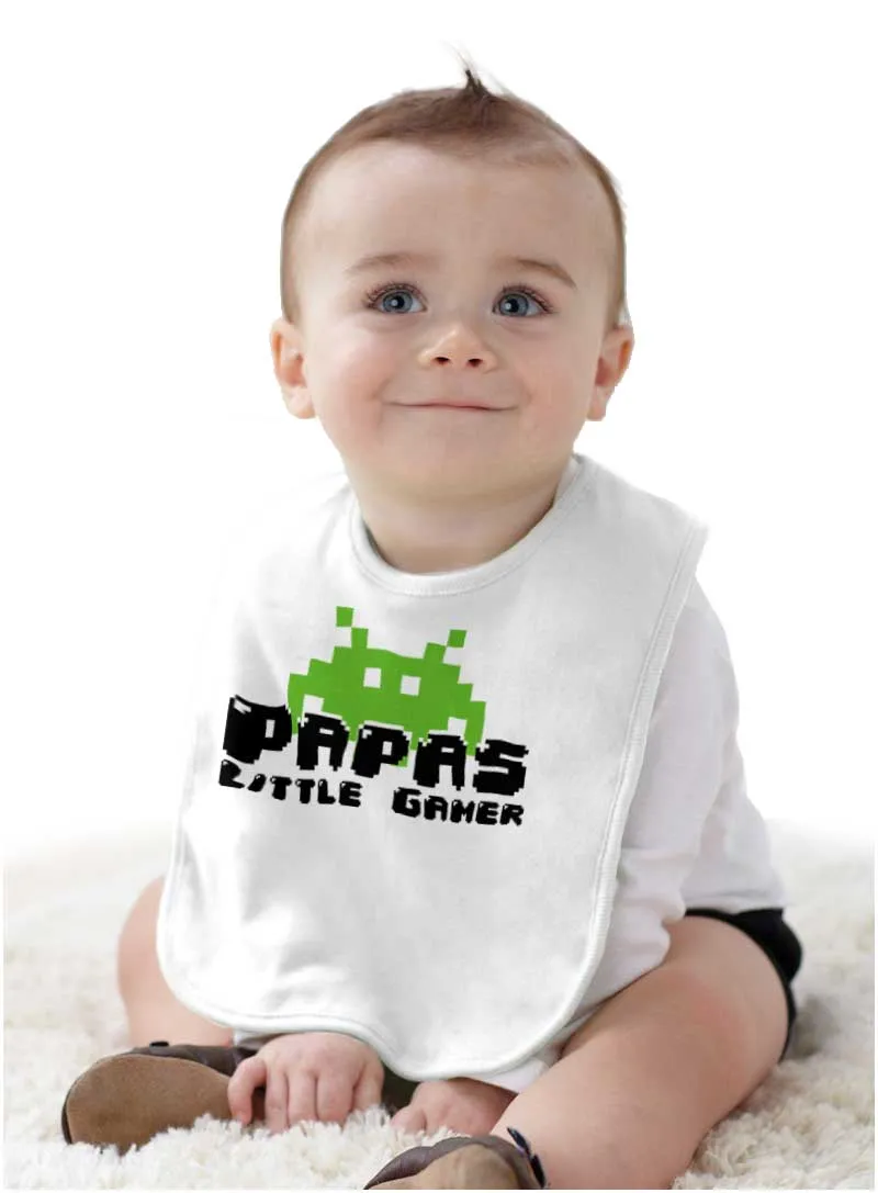 Papa's Little Gamer Infant Baby Bib