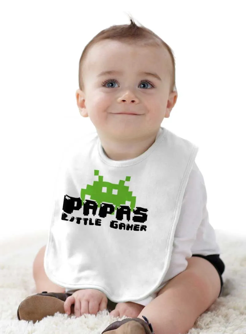 Papa's Little Gamer Infant Baby Bib