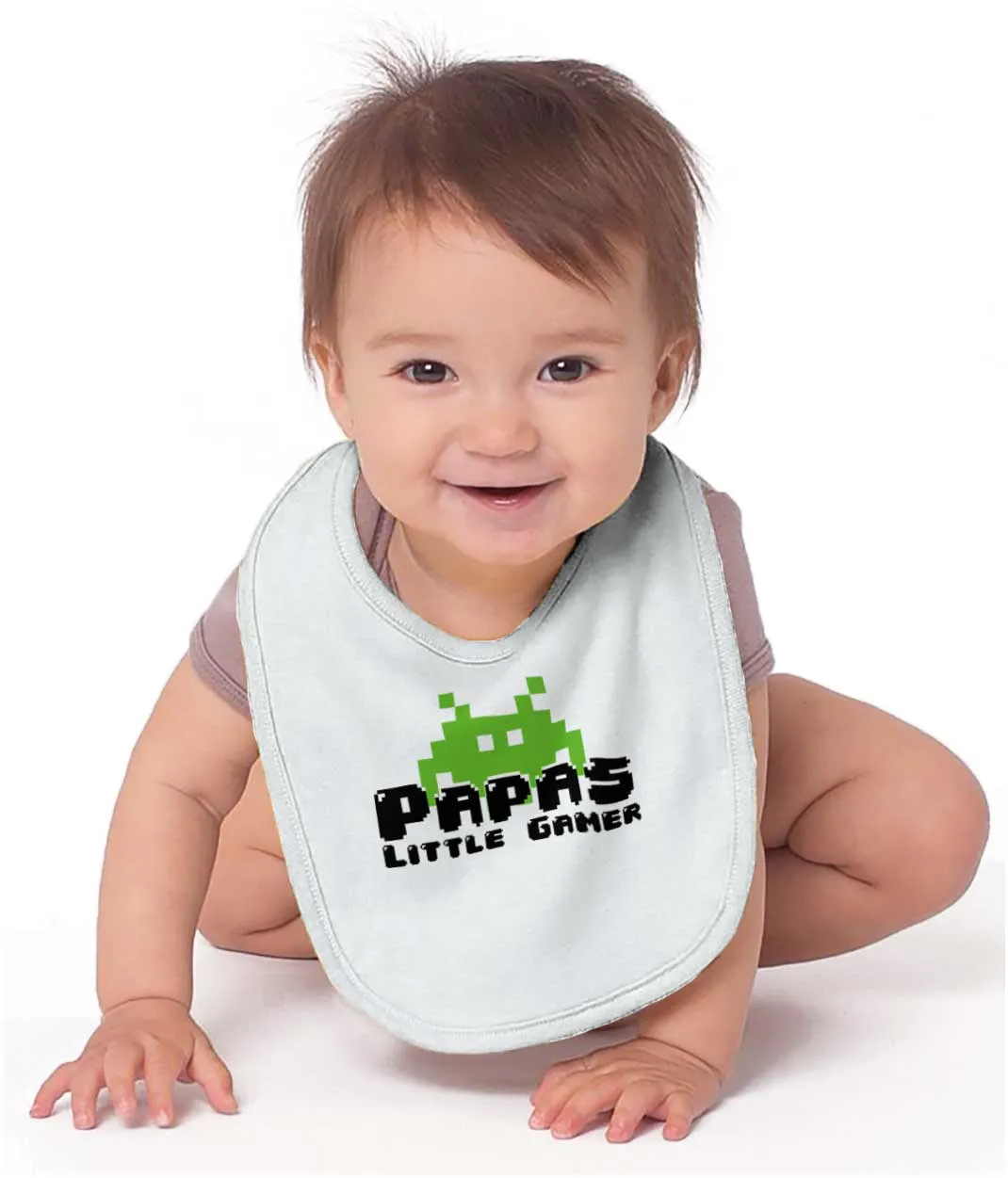 Papa's Little Gamer Infant Baby Bib