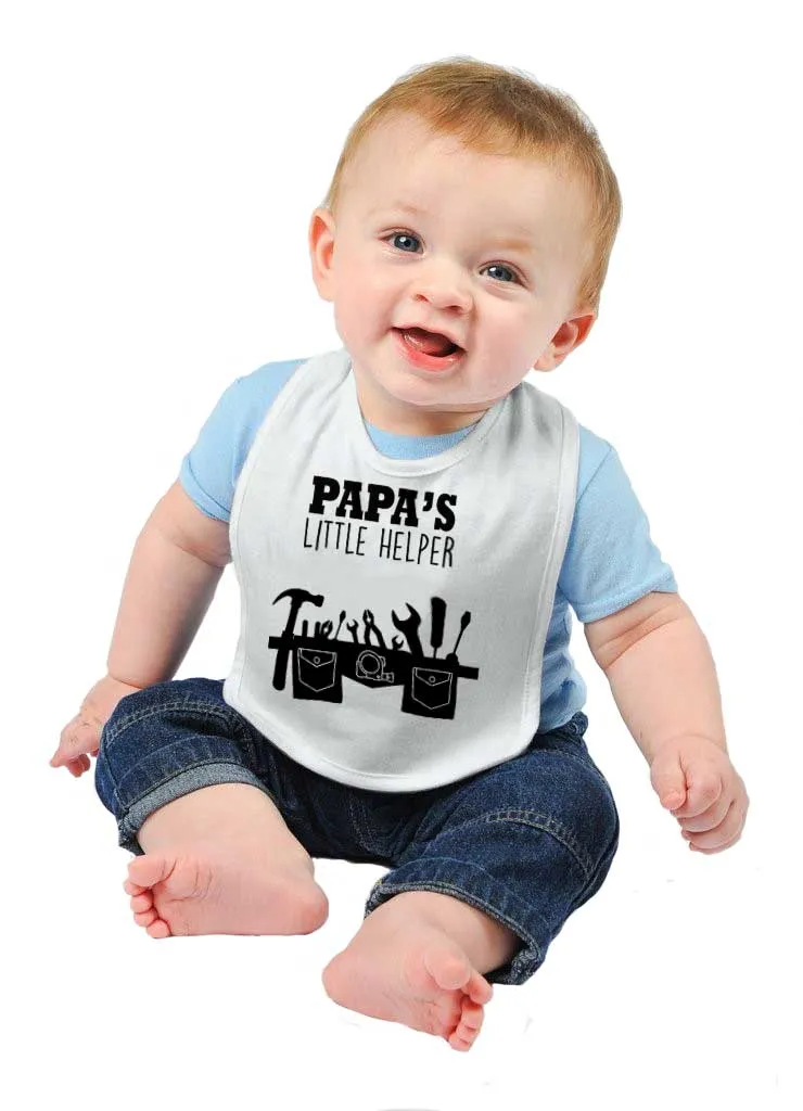 Papa's Little Helper Infant Baby Bib