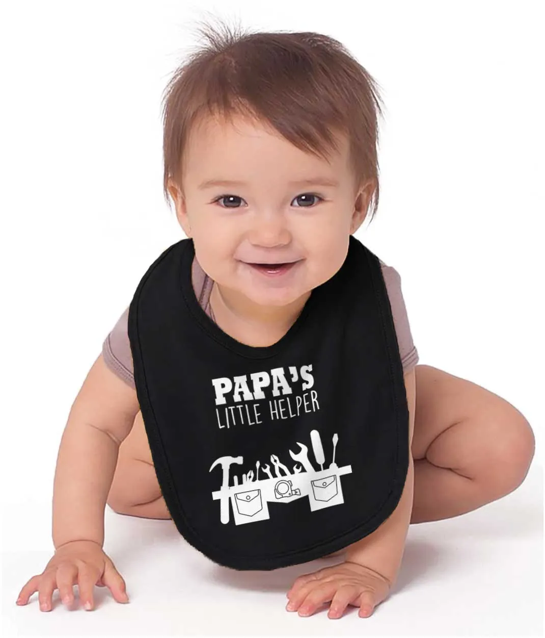 Papa's Little Helper Infant Baby Bib