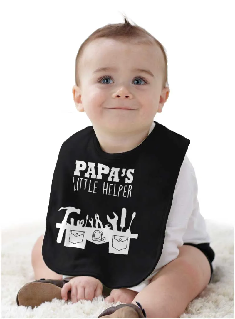 Papa's Little Helper Infant Baby Bib