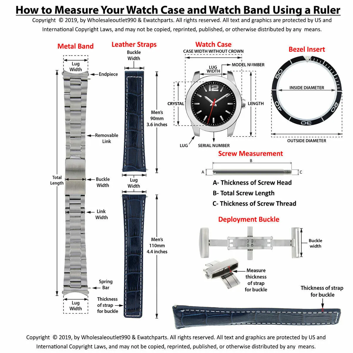 REPLACEMENT OYSTER WATCH BAND FOR ROLEX DATEJUST 16013 16610 FIT FAT SPRING BARS