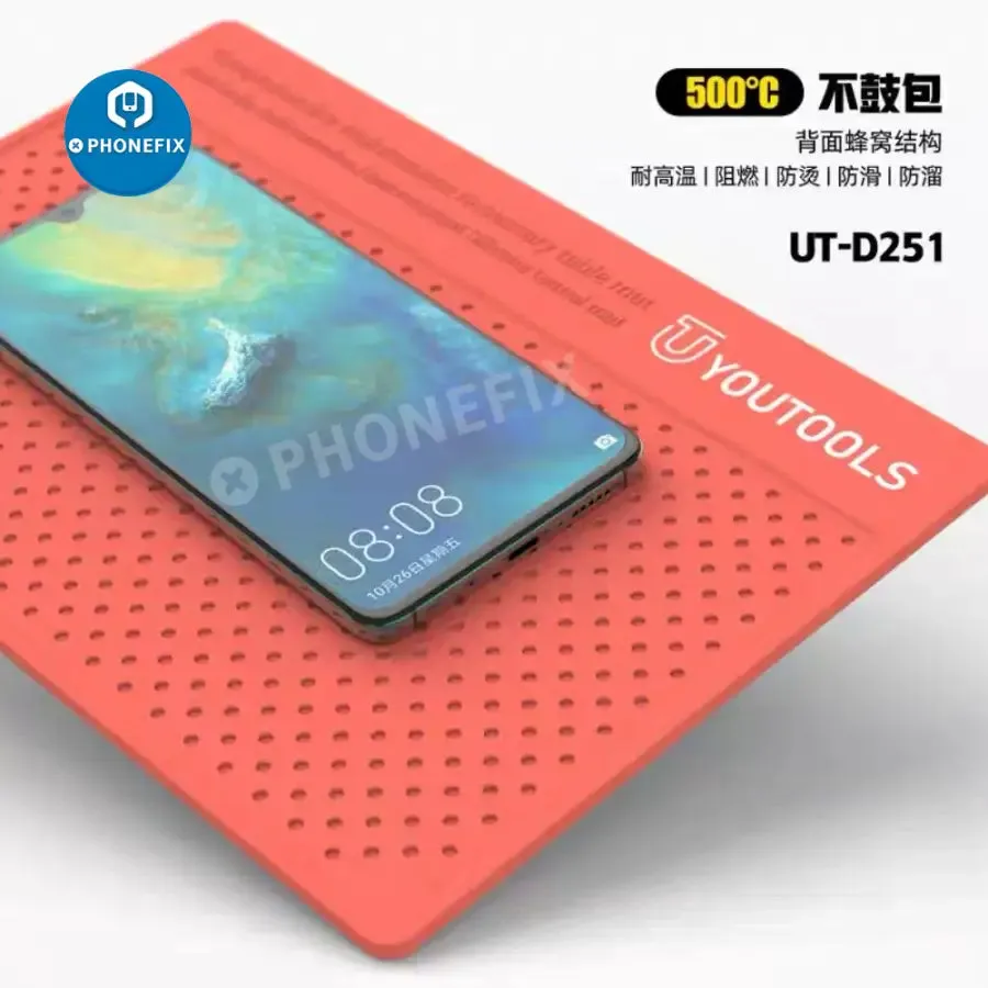RF4 Heat Insulation Silicone Pad Microscope Base Phone PC Repair Mat