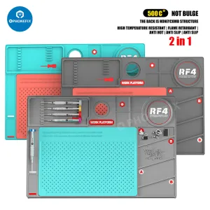 RF4 Heat Insulation Silicone Pad Microscope Base Phone PC Repair Mat