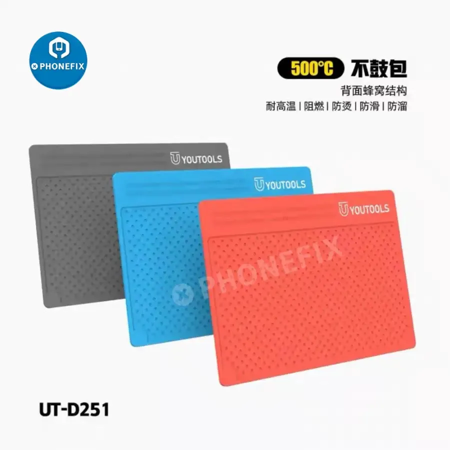 RF4 Heat Insulation Silicone Pad Microscope Base Phone PC Repair Mat