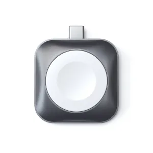 SATECHI USB-C Magnetic Charging Dock for Apple Watch - White/Gray
