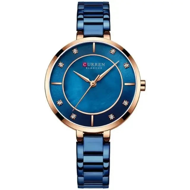 Seductive classic stainless steel women's classic wrist watch