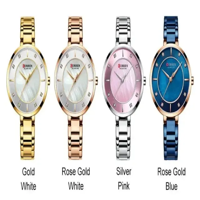 Seductive classic stainless steel women's classic wrist watch