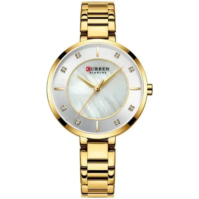 Seductive classic stainless steel women's classic wrist watch