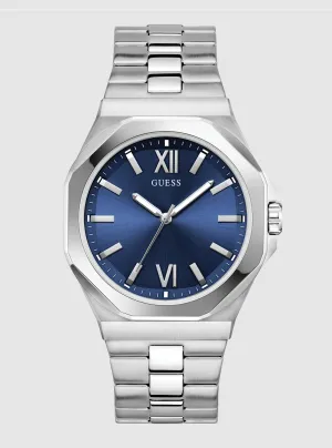 Silver Emperor Blue Dial Watch
