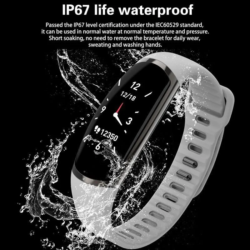 Smart Bracelet R16 Men Women Heart Rate Watch Sleep Monitor Blood Pressure Fitness Tracker Android IOS Color Message Sport Band