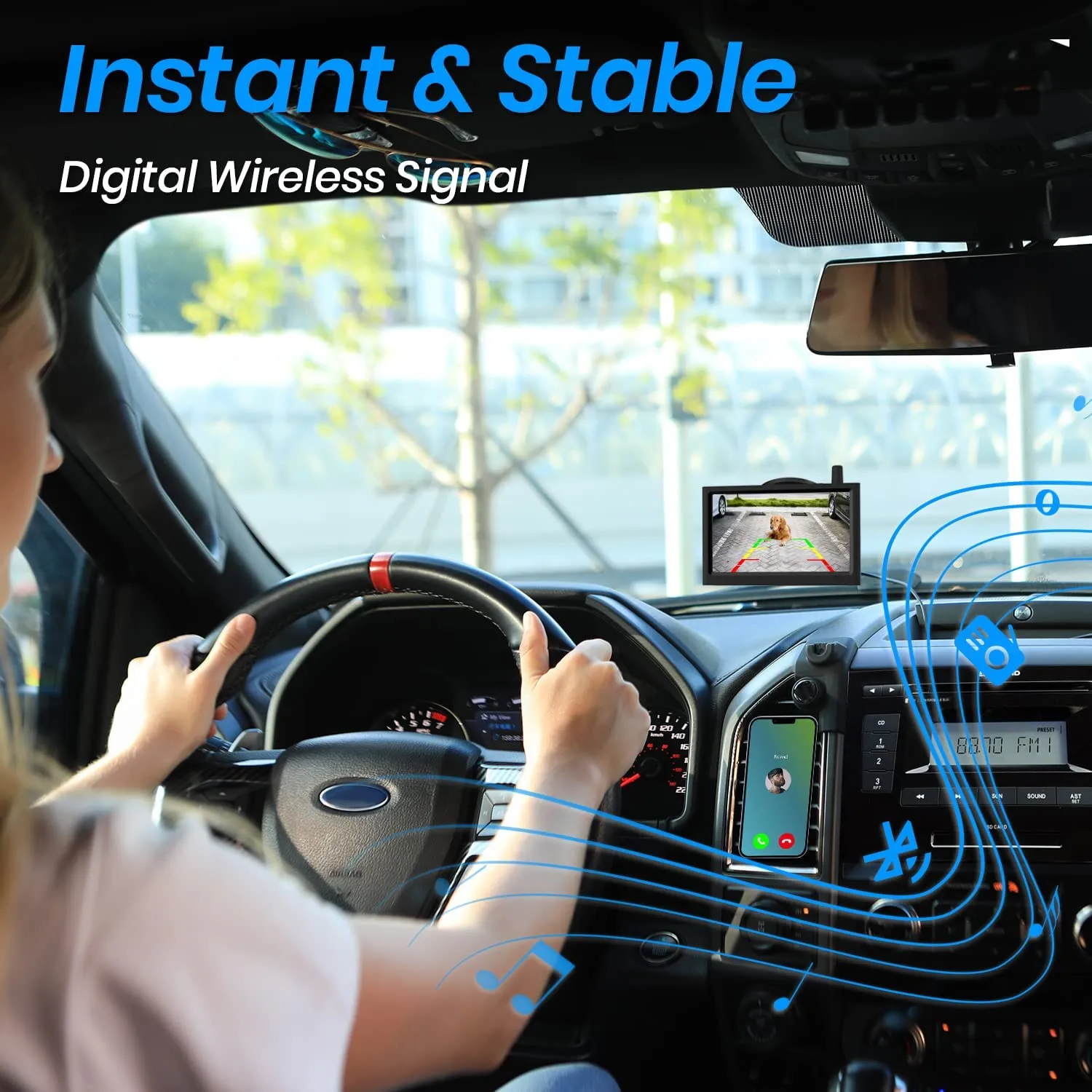 Solar Wireless Backup Camera for Truck
