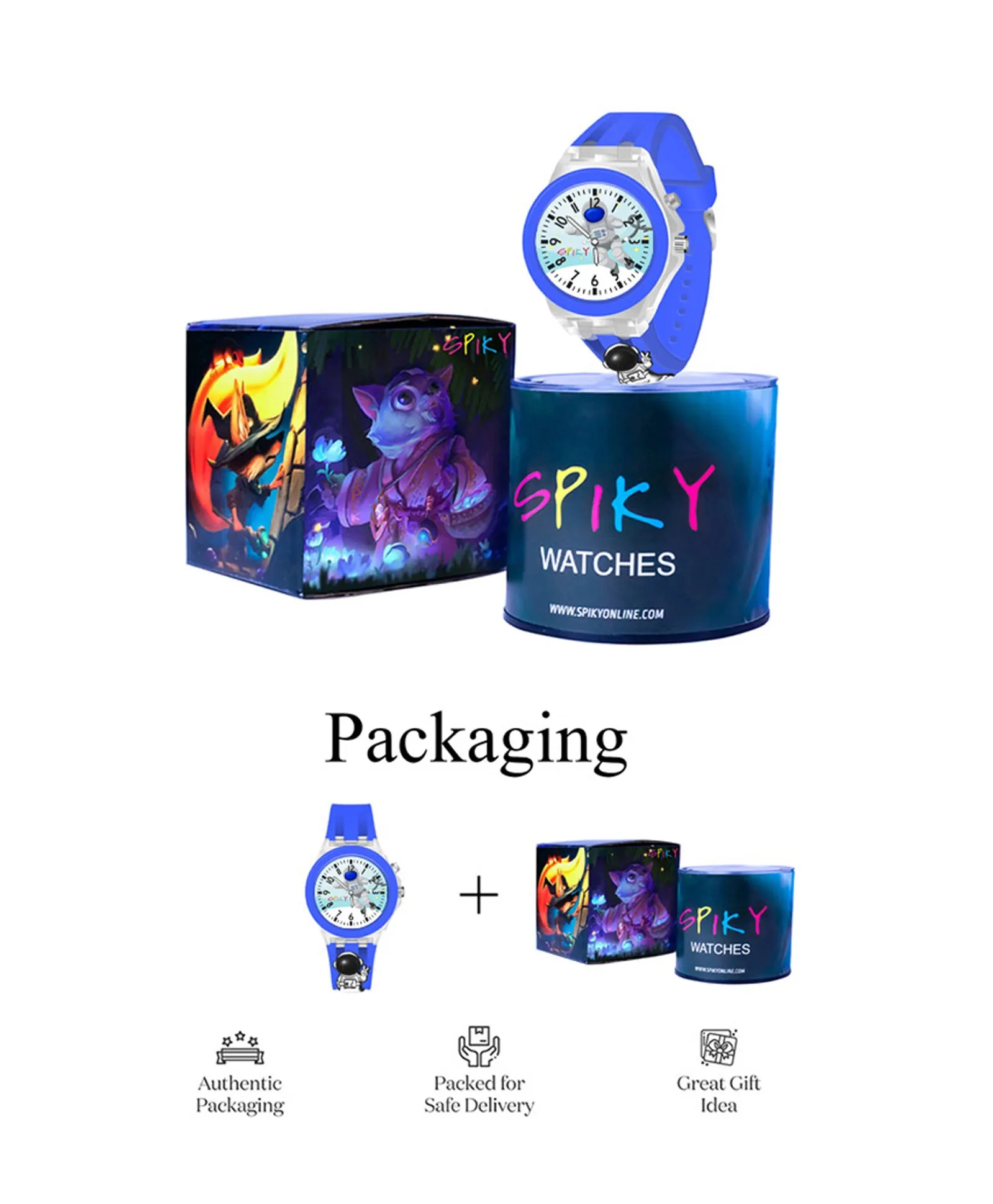 Spiky 3D Cartoon Rabbit Analog Light Watch for Kids Boys & Girls - Pink
