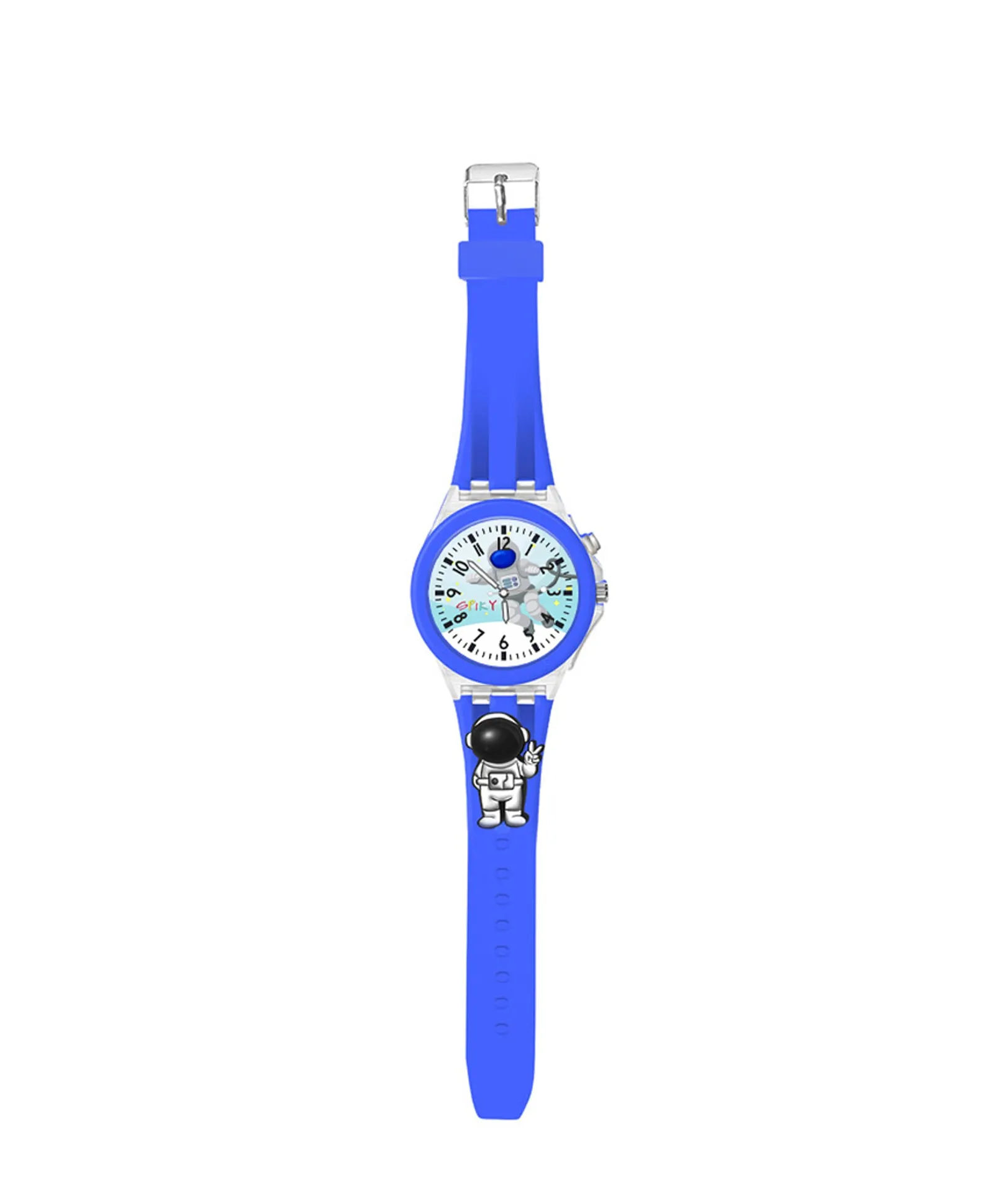 Spiky 3D Cartoon Rabbit Analog Light Watch for Kids Boys & Girls - Pink