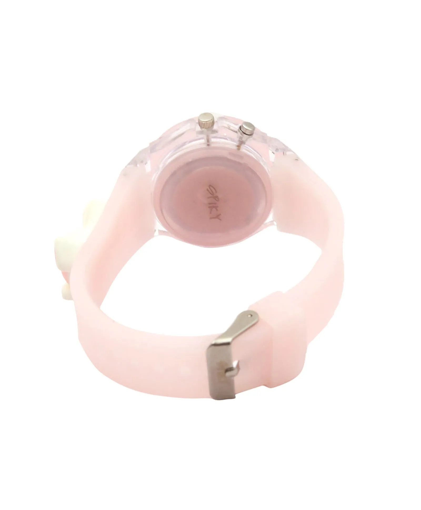 Spiky 3D Cartoon Rabbit Analog Light Watch for Kids Boys & Girls - Pink