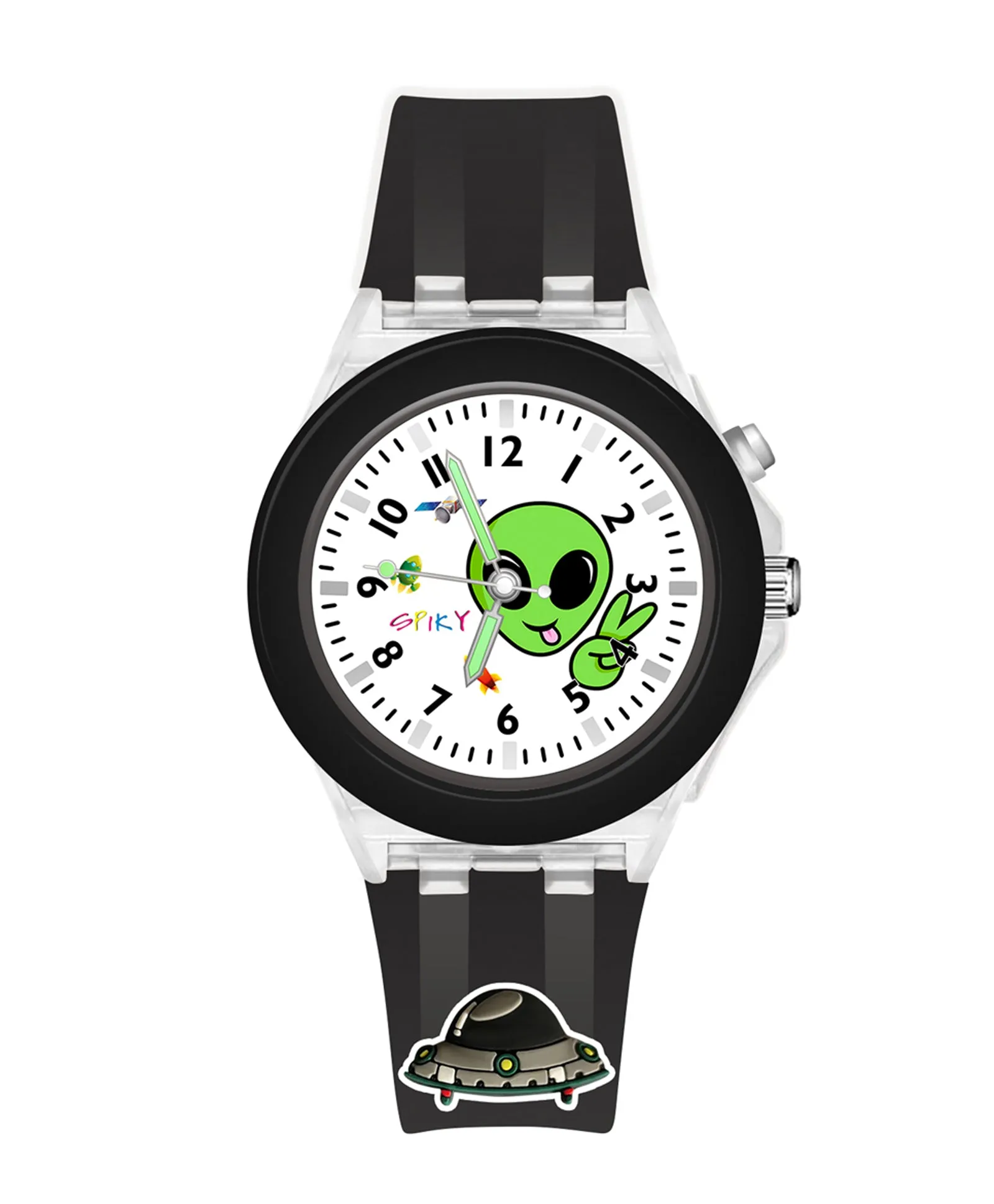 Spiky 3D Cartoon Rabbit Analog Light Watch for Kids Boys & Girls - Pink