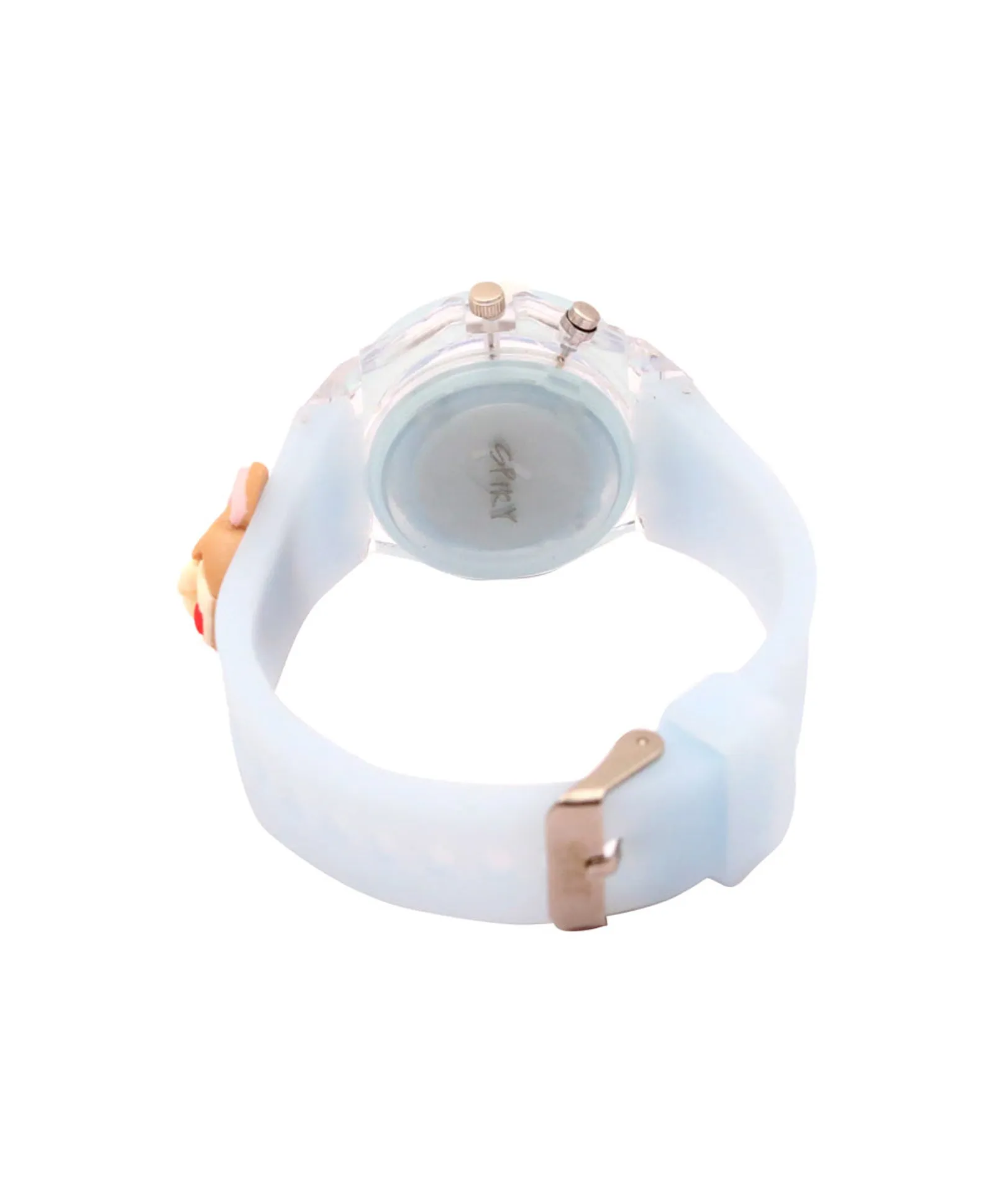 Spiky 3D Cartoon Rabbit Analog Light Watch for Kids Boys & Girls - Pink
