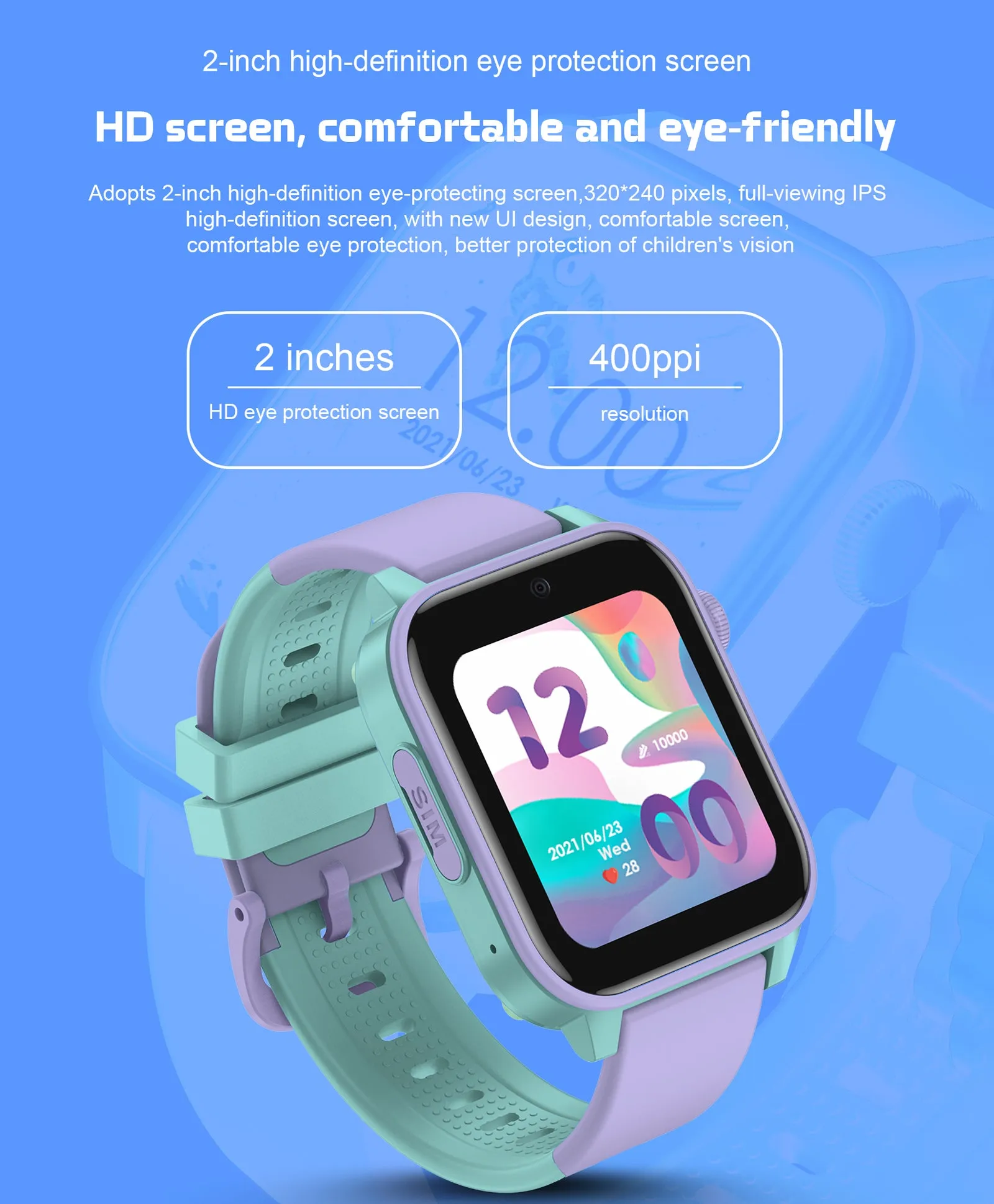 Spiky GNOME 4g Video & Voice Calling Smartwatch with - Black