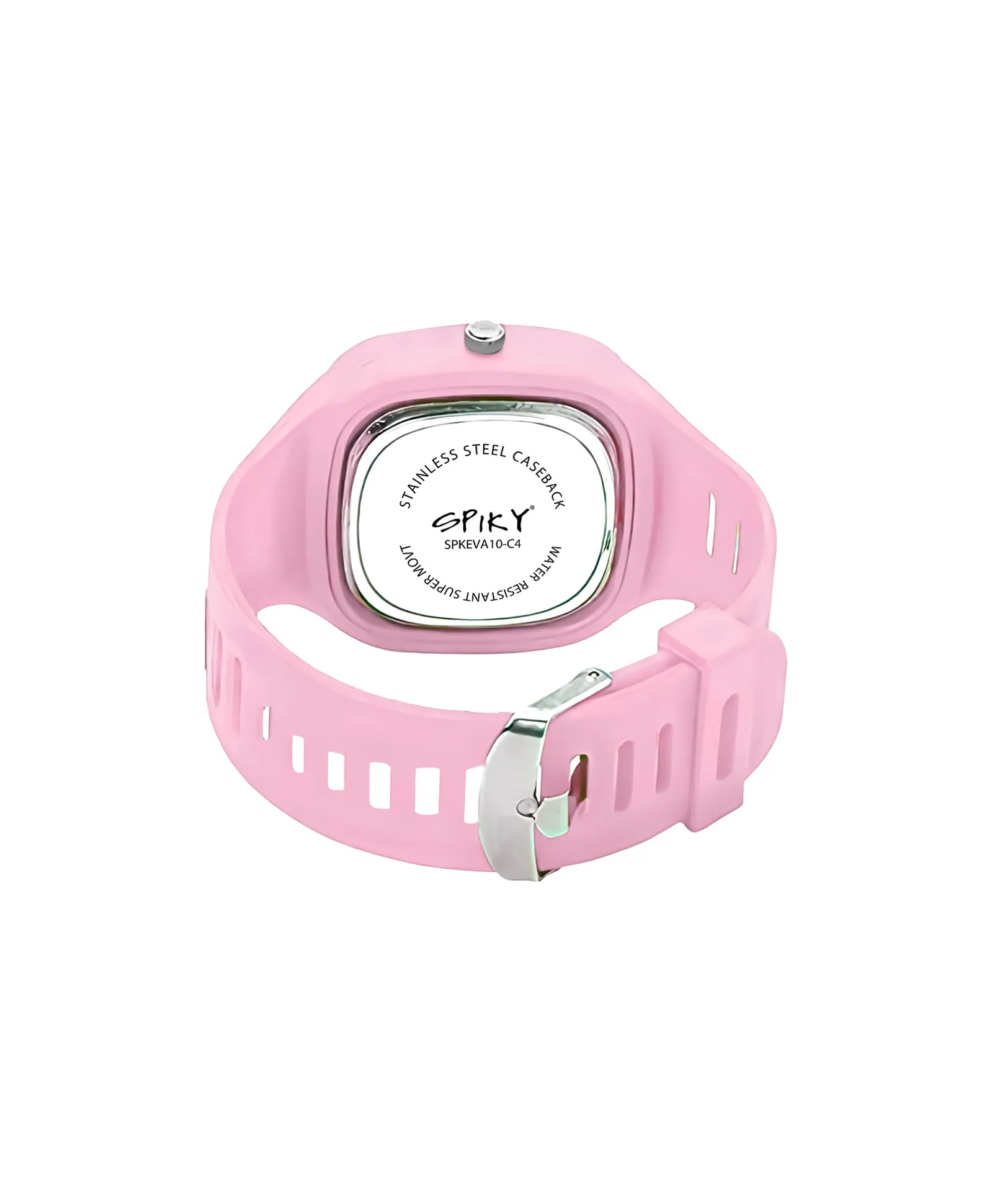 Spiky Square Analog Watch for Kids - Black