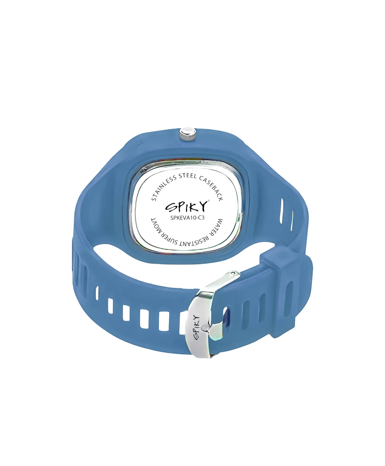 Spiky Square Analog Watch for Kids - Black