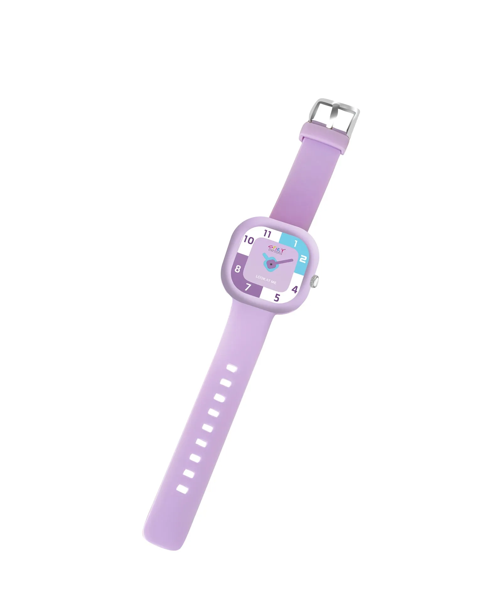 Spiky Square Analog Watch for Kids - Black