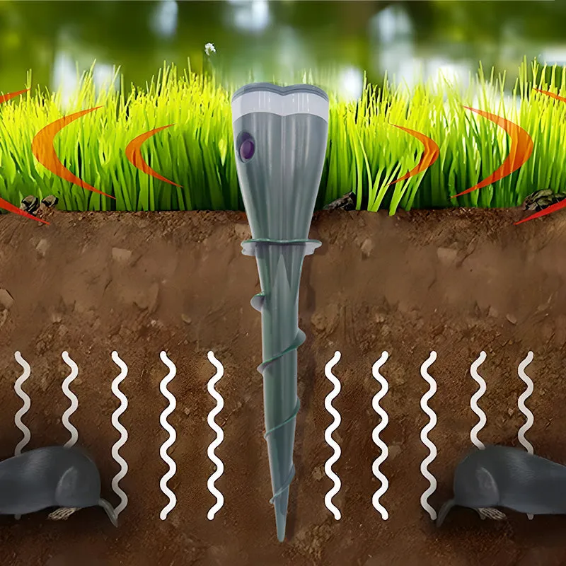 Spring Sale 50% OFFSolar Powered Waterproof Screw Mole Repellent