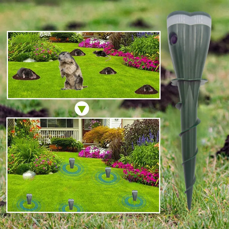 Spring Sale 50% OFFSolar Powered Waterproof Screw Mole Repellent