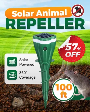 Spring Sale 50% OFFSolar Powered Waterproof Screw Mole Repellent