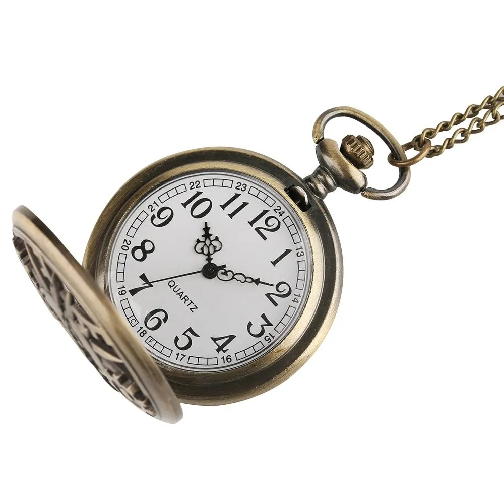 Steampunk Dials Quartz Pocket Watch