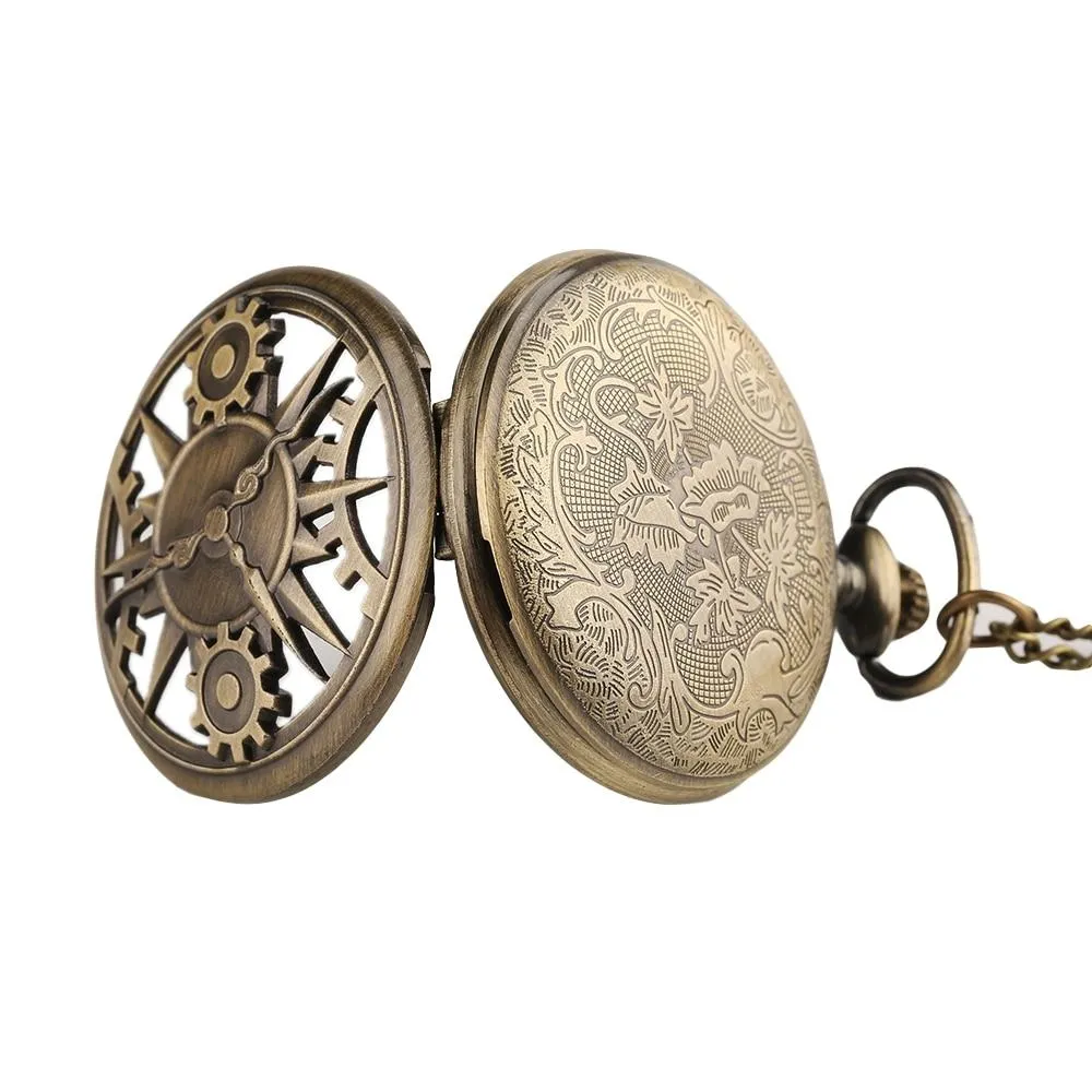 Steampunk Dials Quartz Pocket Watch