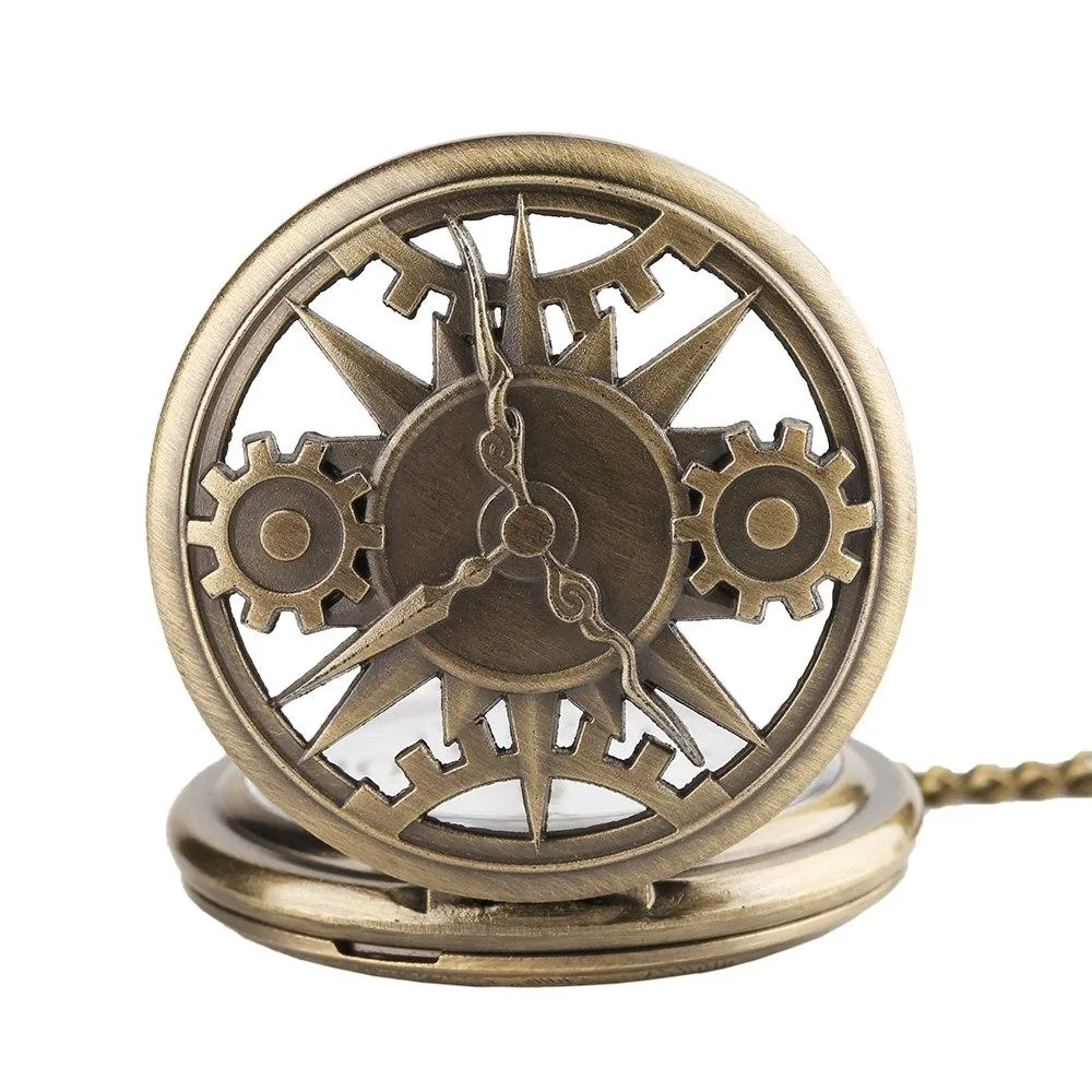 Steampunk Dials Quartz Pocket Watch