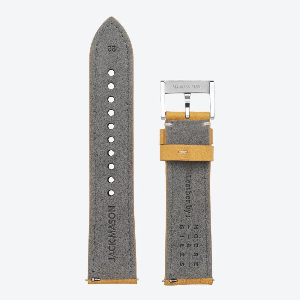 Stitched Leather Strap (Tan)