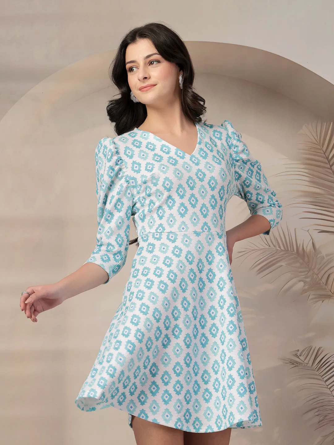 Style Quotient Women Printed Knit Dress