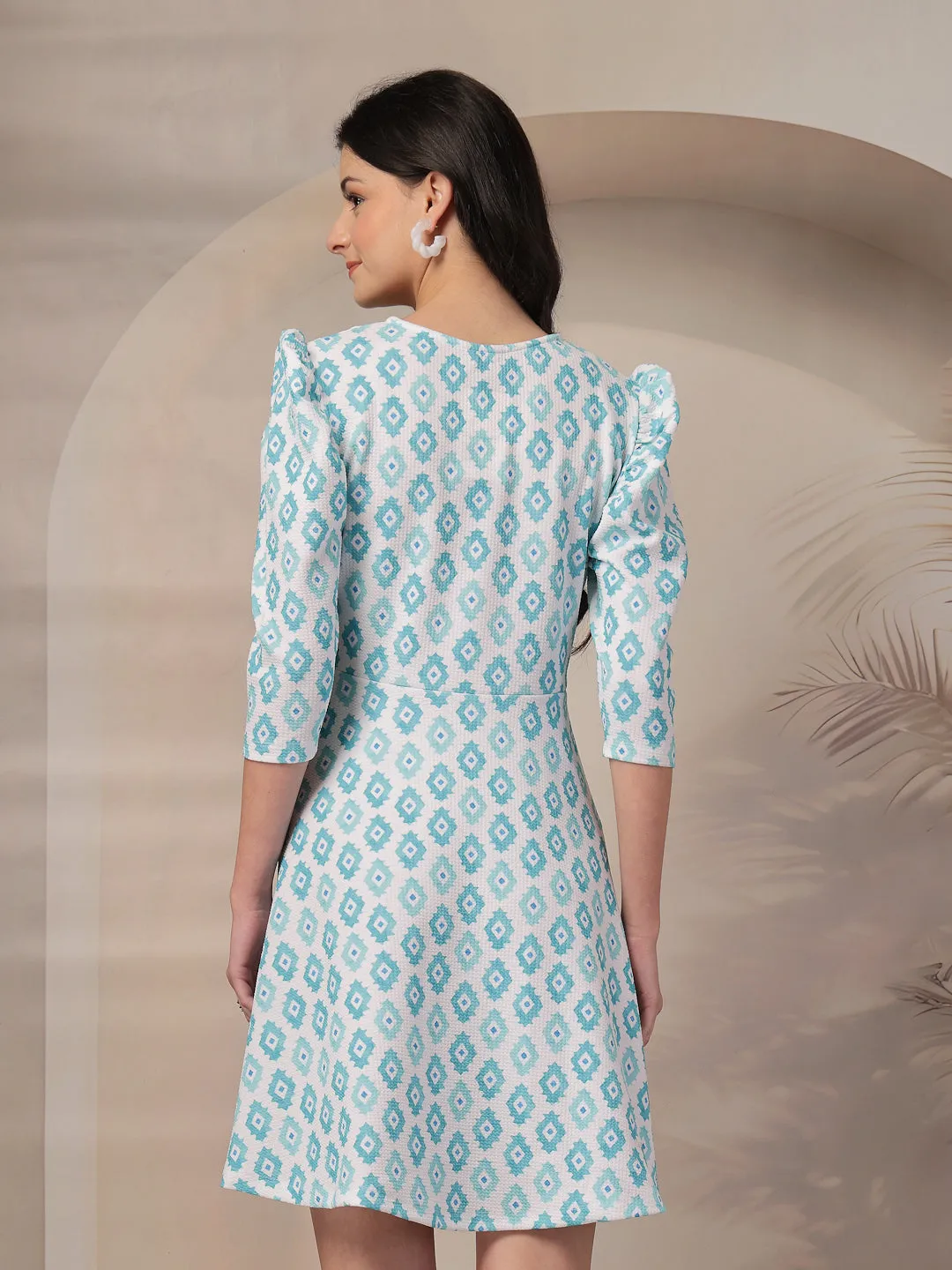 Style Quotient Women Printed Knit Dress