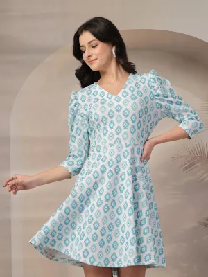 Style Quotient Women Printed Knit Dress