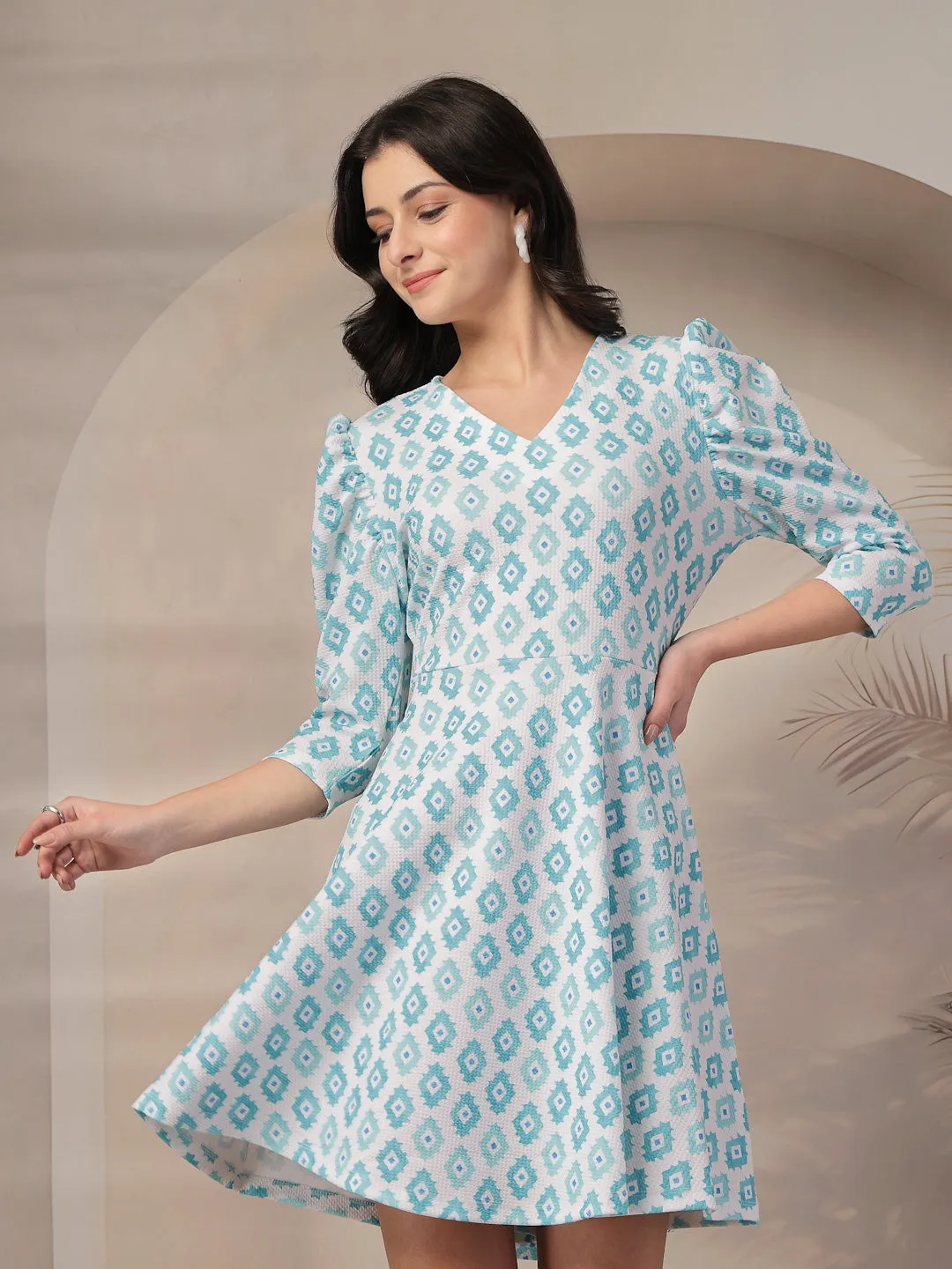 Style Quotient Women Printed Knit Dress
