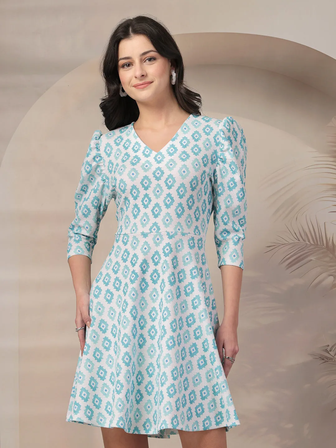 Style Quotient Women Printed Knit Dress