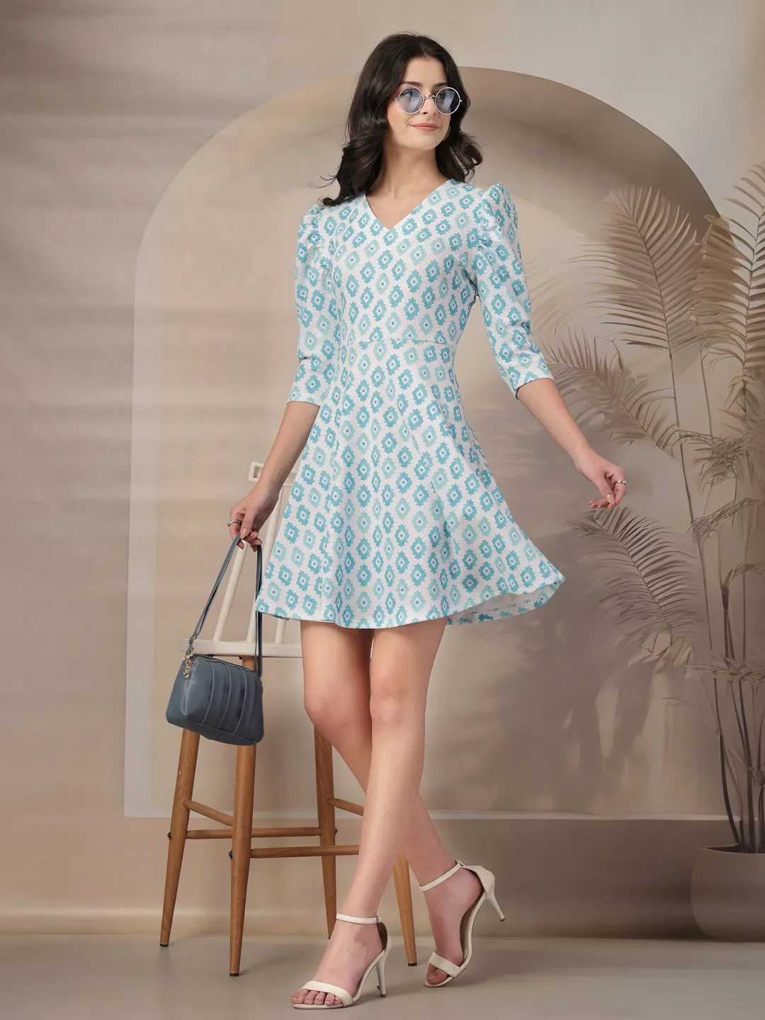Style Quotient Women Printed Knit Dress
