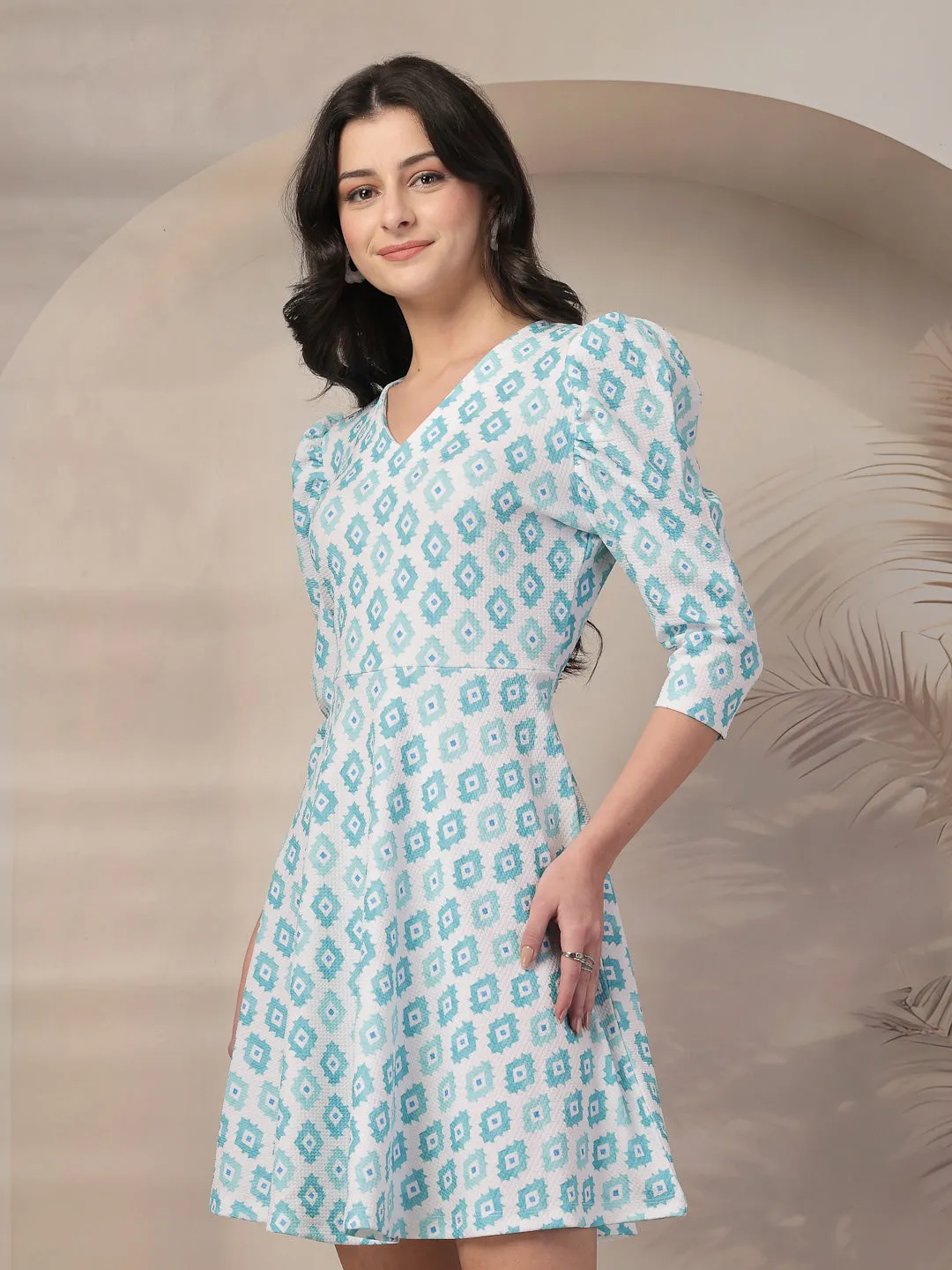 Style Quotient Women Printed Knit Dress
