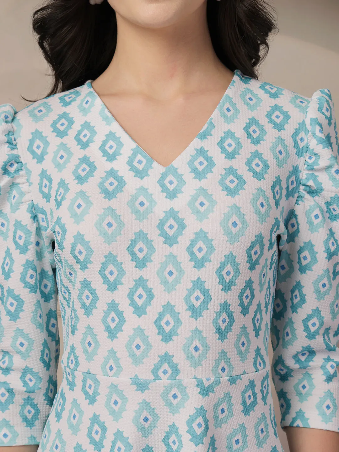 Style Quotient Women Printed Knit Dress