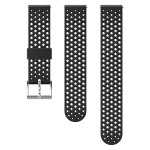 Suunto 20mm Athletic 1 Silicone Strap Black Steel Size S M