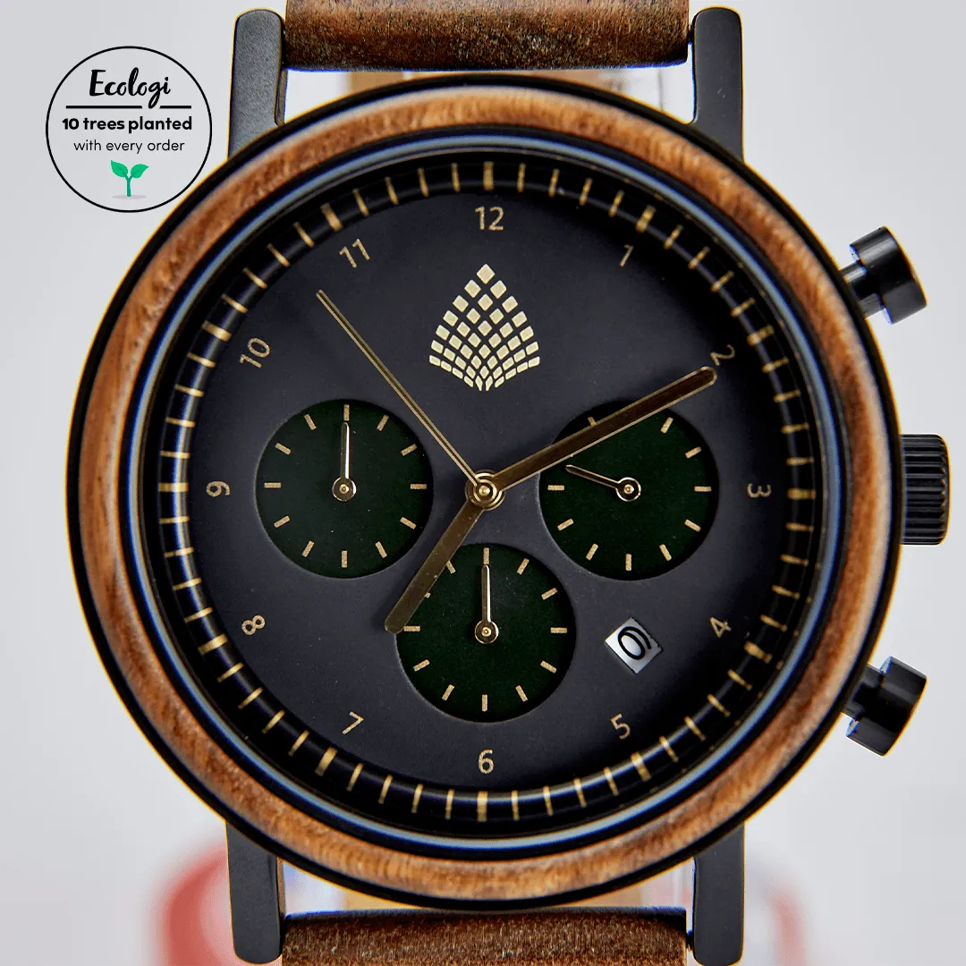 The Cedar Men's Vegan Wooden Watch | Brown