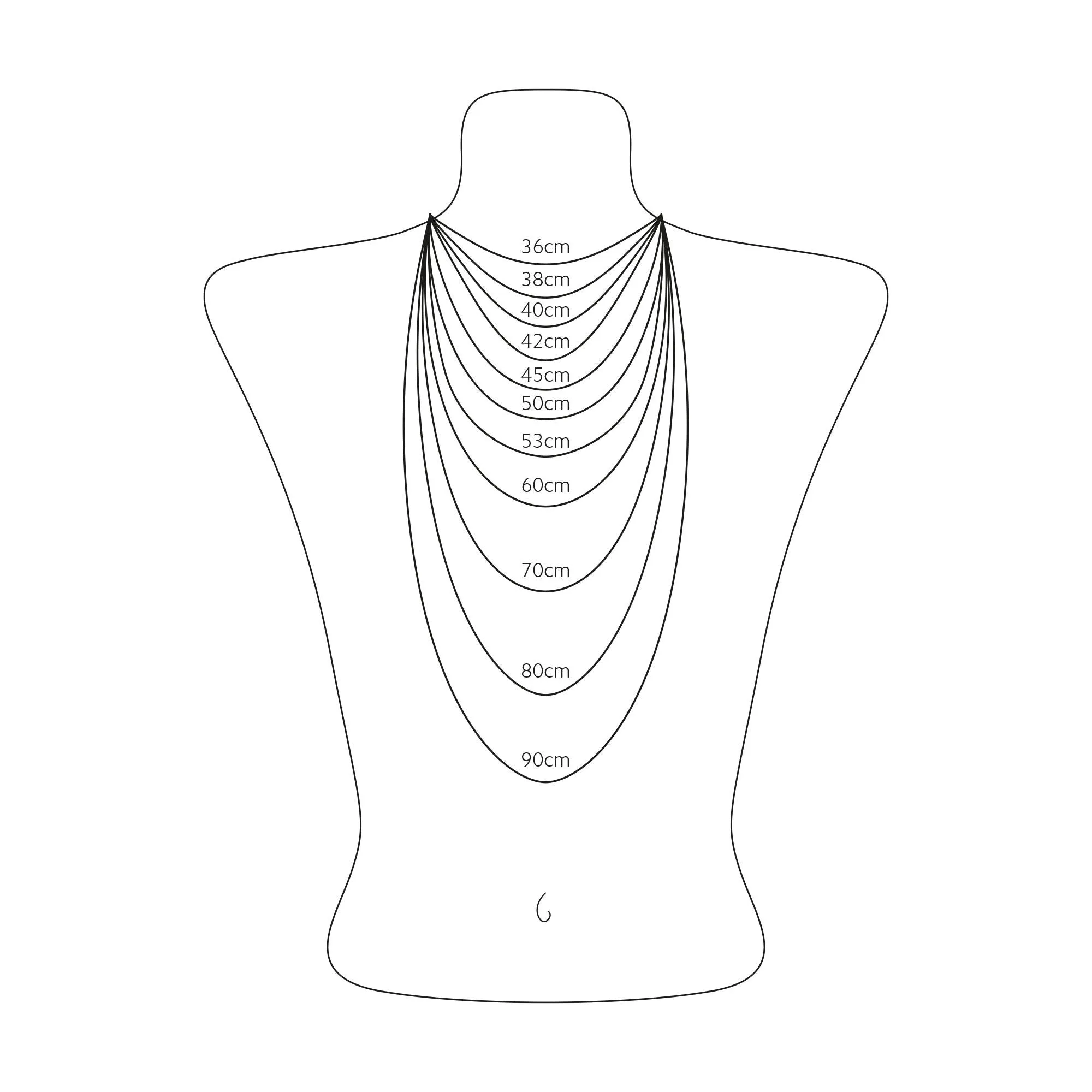 THOMAS SABO Necklace with letter pendant M and white zirconia - silver
