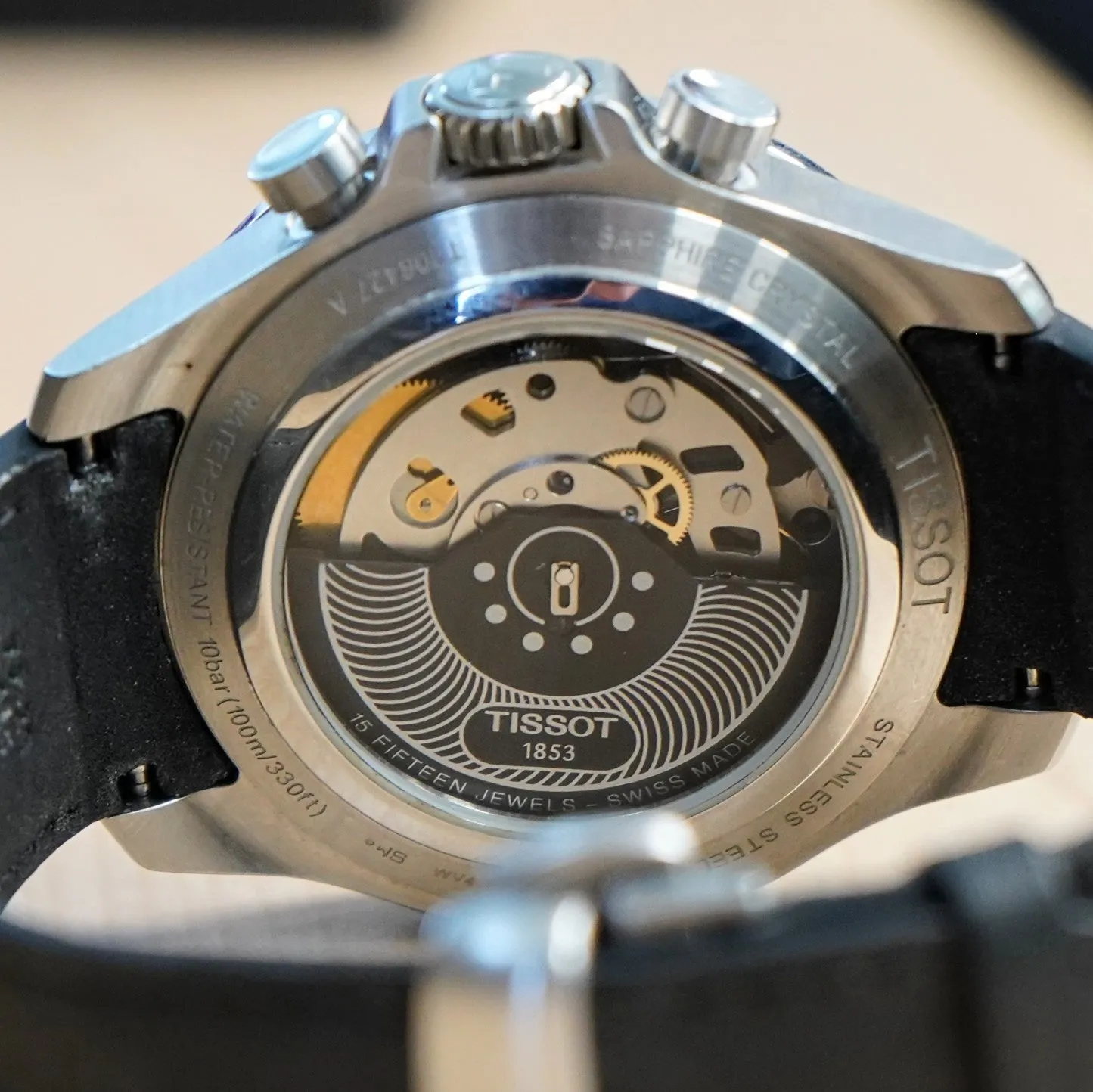 TISSOT V8 Automatic Chronograph Watch T106427A 45mm S.S. Wristwatch IN BOX!