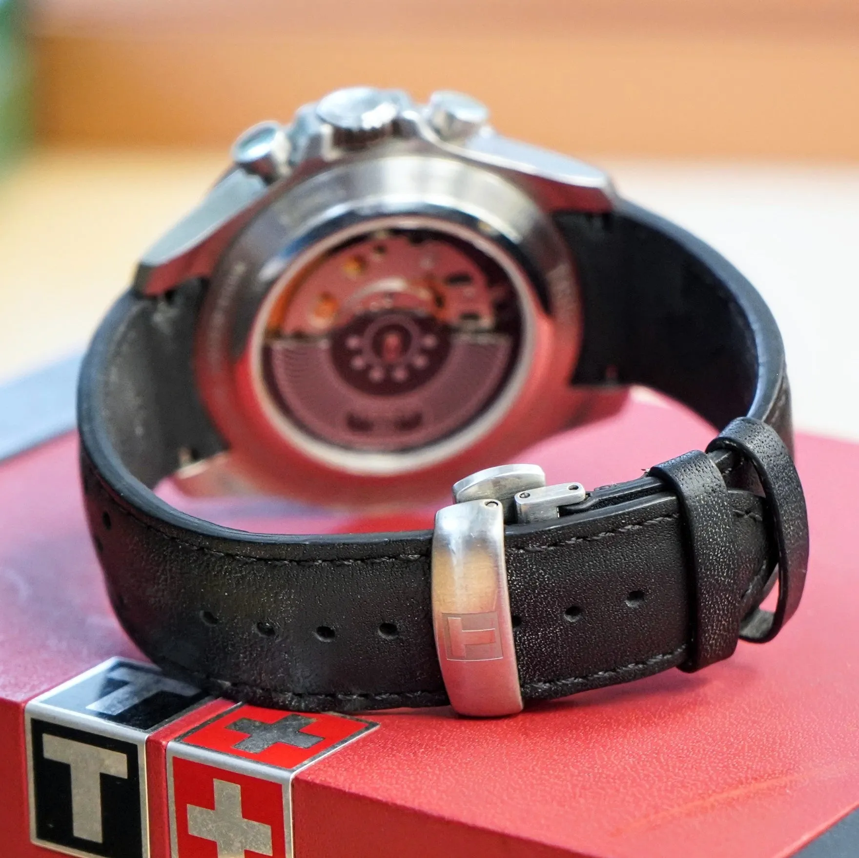 TISSOT V8 Automatic Chronograph Watch T106427A 45mm S.S. Wristwatch IN BOX!